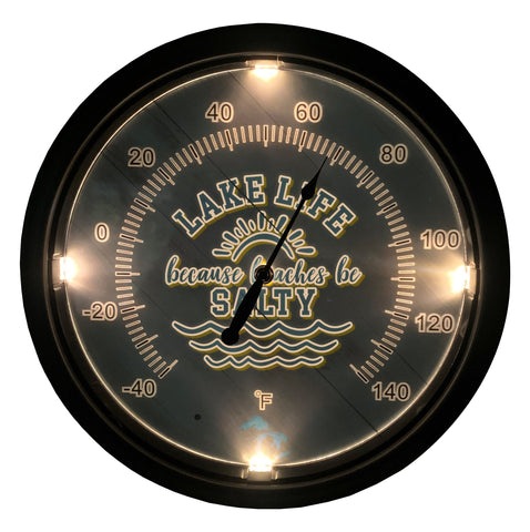 San Francisco Giants Logo LED Thermometer | MLB LED Outdoor Thermometer