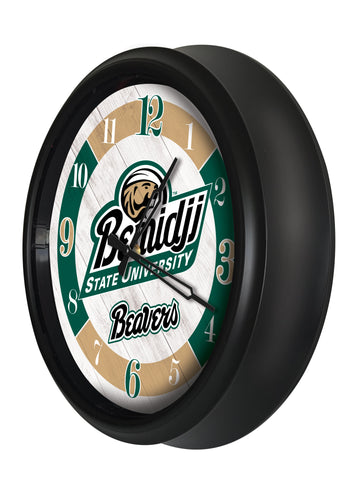 Bemidji State Beavers Logo LED Clock | LED Outdoor Clock