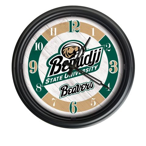 Bemidji State Beavers Logo LED Clock | LED Outdoor Clock