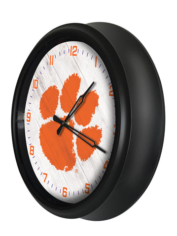 Clemson Tigers Logo LED Clock | LED Outdoor Clock