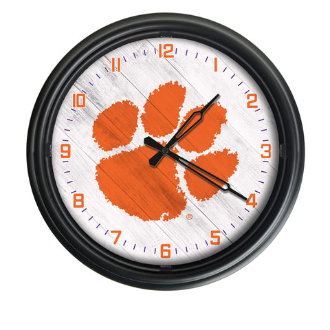 Clemson Tigers Logo LED Clock | LED Outdoor Clock