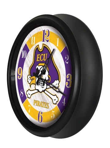 East Carolina Pirates Logo LED Clock | LED Outdoor Clock