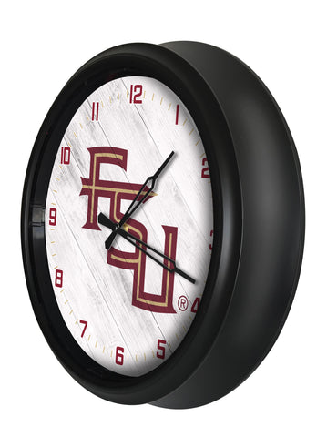 Florida State FS Script Logo LED Clock | LED Outdoor Clock
