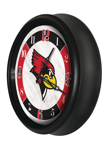 Illinois State Redbirds Logo LED Clock | LED Outdoor Clock