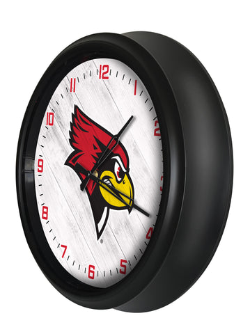 Illinois State Redbirds Logo LED Clock | LED Outdoor Clock