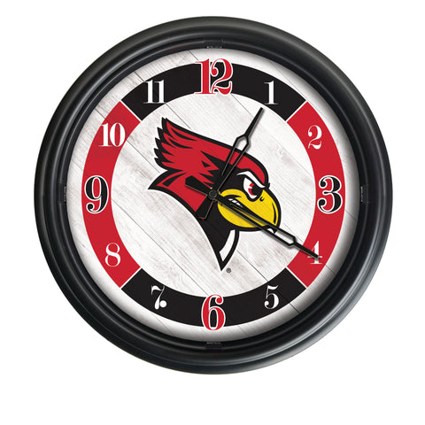 Illinois State Redbirds Logo LED Clock | LED Outdoor Clock