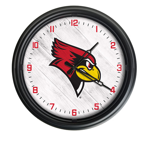 Illinois State Redbirds Logo LED Clock | LED Outdoor Clock