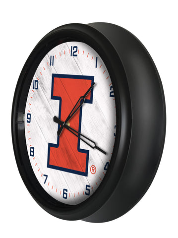 Illinois Fighting Illini Logo LED Clock | LED Outdoor Clock