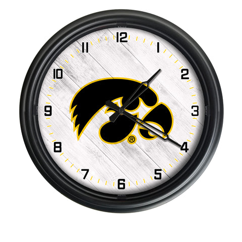 Iowa Hawkeyes Logo LED Clock | LED Outdoor Clock