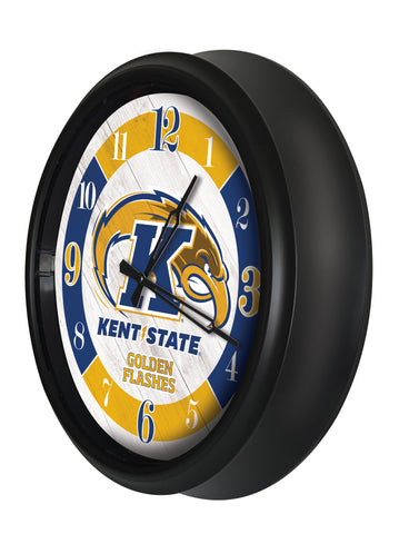 Kent State Golden Flashes Logo LED Clock | LED Outdoor Clock