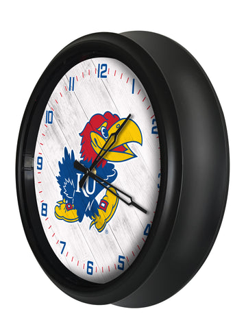 Kansas Jayhawks Logo LED Clock | LED Outdoor Clock
