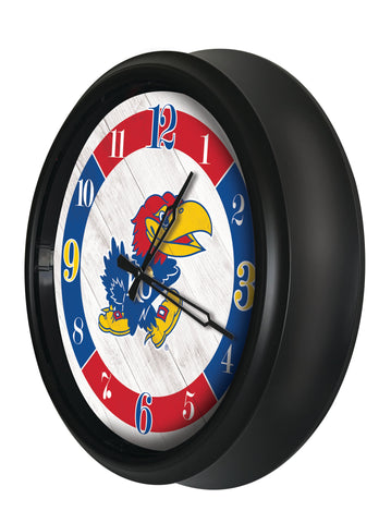 Kansas Jayhawks Logo LED Clock | LED Outdoor Clock