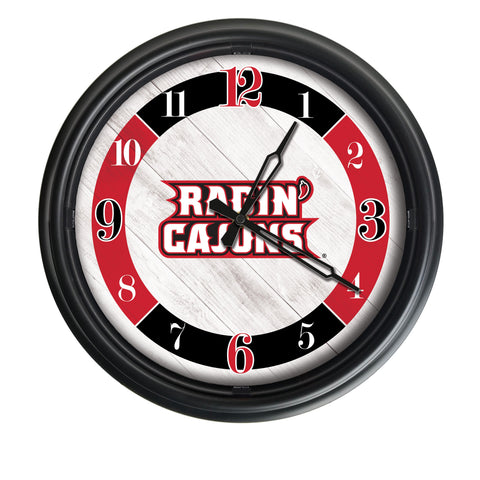 Louisiana at Lafayette Ragin Cajuns Logo LED Clock | LED Outdoor Clock