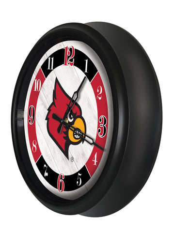 Louisville Cardinals Logo LED Clock | LED Outdoor Clock