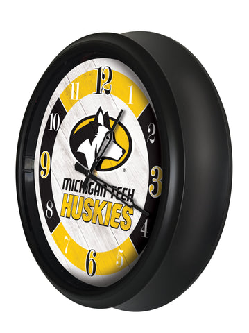 Michigan Tech Huskies Logo LED Clock | LED Outdoor Clock