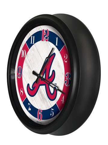 Atlanta Braves Logo LED Clock | MLB LED Outdoor Clock