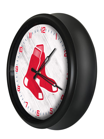 Boston Red Sox Logo LED Clock | MLB LED Outdoor Clock
