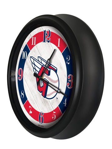 Cleveland Guardians Logo LED Clock | MLB LED Outdoor Clock