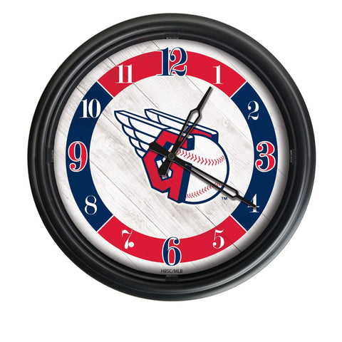 Cleveland Guardians Logo LED Clock | MLB LED Outdoor Clock