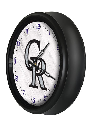 Colorado Rockies Logo LED Clock | MLB LED Outdoor Clock