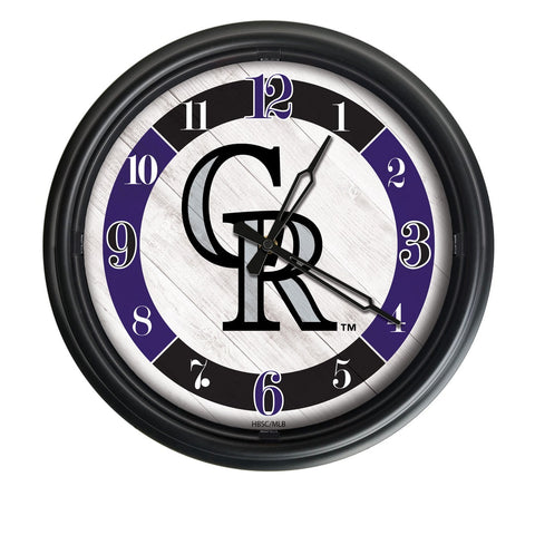 Colorado Rockies Logo LED Clock | MLB LED Outdoor Clock