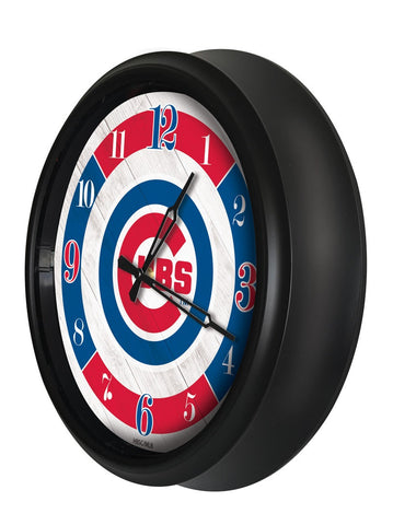Chicago Cubs Logo LED Clock | MLB LED Outdoor Clock