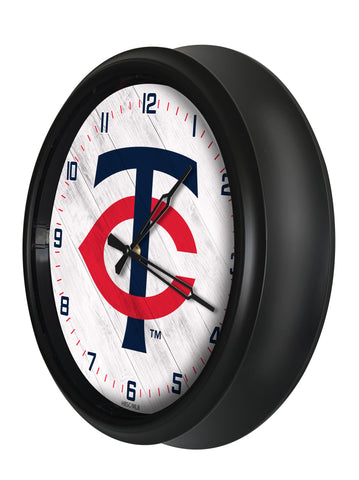 Minnesota Twins Logo LED Clock | MLB LED Outdoor Clock