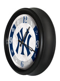 New York Yankees Logo LED Clock | MLB LED Outdoor Clock