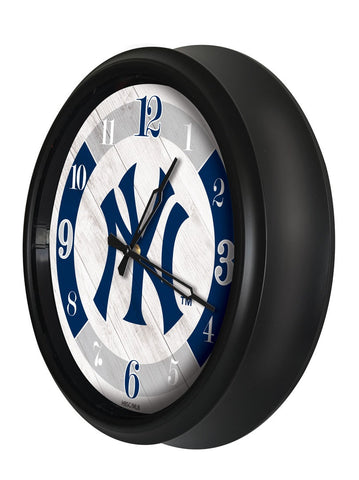 New York Yankees Logo LED Clock | MLB LED Outdoor Clock