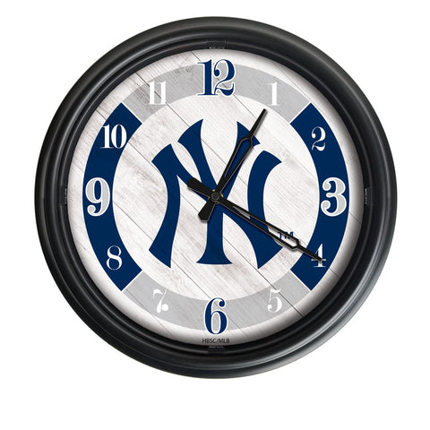 New York Yankees Logo LED Clock | MLB LED Outdoor Clock
