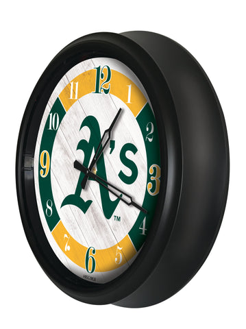 Oakland Athletics Logo LED Clock | MLB LED Outdoor Clock