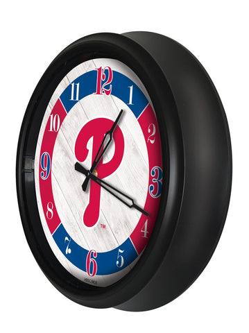 Philadelphia Phillies Logo LED Clock | MLB LED Outdoor Clock