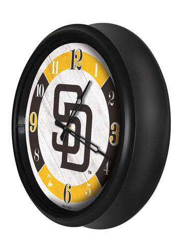 San Diego Padres Logo LED Clock | MLB LED Outdoor Clock