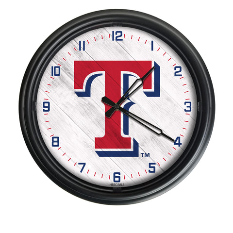 Texas Rangers Logo LED Clock | MLB LED Outdoor Clock