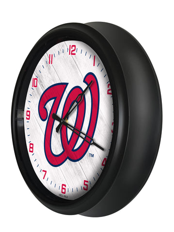 Washington Nationals Logo LED Clock | MLB LED Outdoor Clock