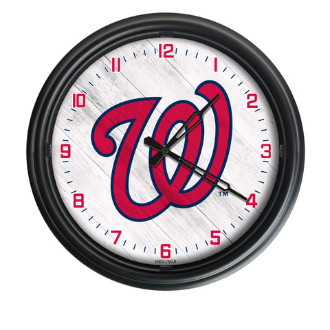Washington Nationals Logo LED Clock | MLB LED Outdoor Clock