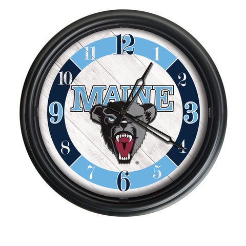 Maine Black Bears Logo LED Clock | LED Outdoor Clock