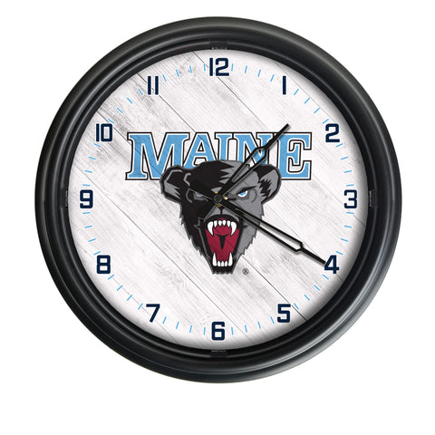 Maine Black Bears Logo LED Clock | LED Outdoor Clock