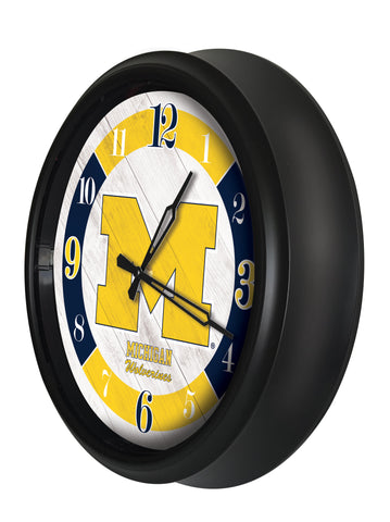 Michigan Wolverines Logo LED Clock | LED Outdoor Clock