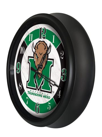Marshall Thundering Herd Logo LED Clock | LED Outdoor Clock