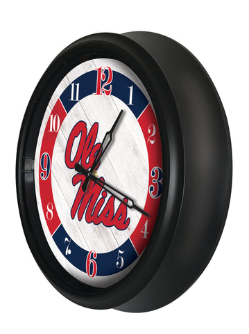 Mississippi Rebels Logo LED Clock | LED Outdoor Clock
