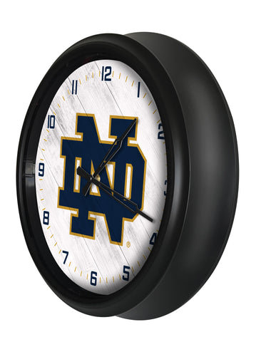 Notre Dame Block ND Logo LED Clock | LED Outdoor Clock
