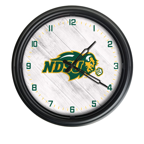 North Dakota State Bison Logo LED Clock | LED Outdoor Clock