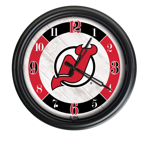New Jersey Devils Logo LED Clock | LED Outdoor Clock