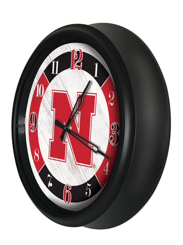 Nebraska Cornhuskers Logo LED Clock | LED Outdoor Clock