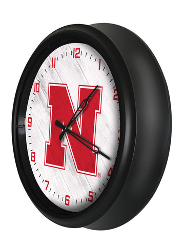 Nebraska Cornhuskers Logo LED Clock | LED Outdoor Clock