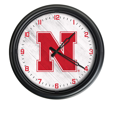 Nebraska Cornhuskers Logo LED Clock | LED Outdoor Clock
