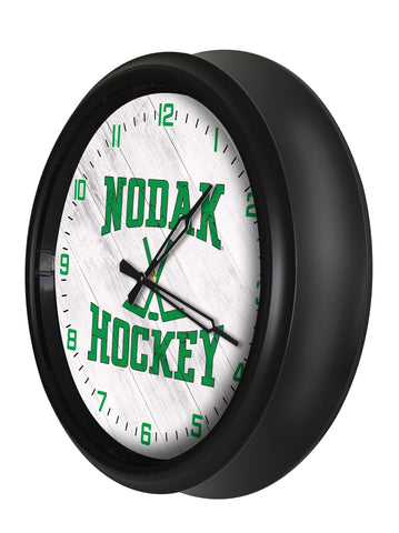 North Dakota Nodak Hockey Logo LED Clock | LED Outdoor Clock