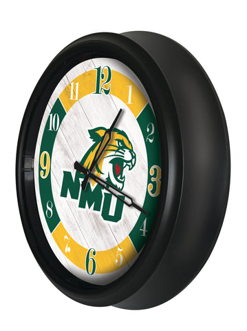 Northern Michigan Wildcats Logo LED Clock | LED Outdoor Clock