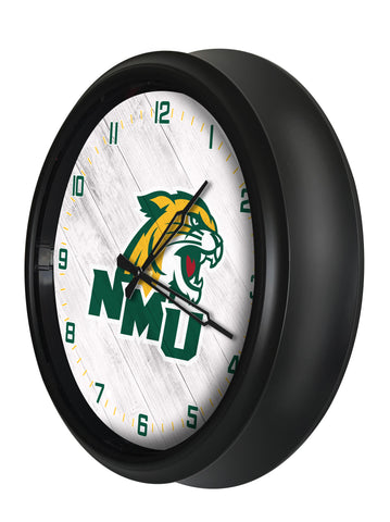 Northern Michigan Wildcats Logo LED Clock | LED Outdoor Clock